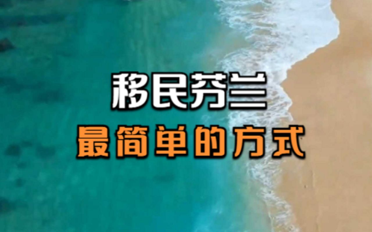 如何申请芬兰移民?只需要经营自己喜欢的任何小生意!哔哩哔哩bilibili