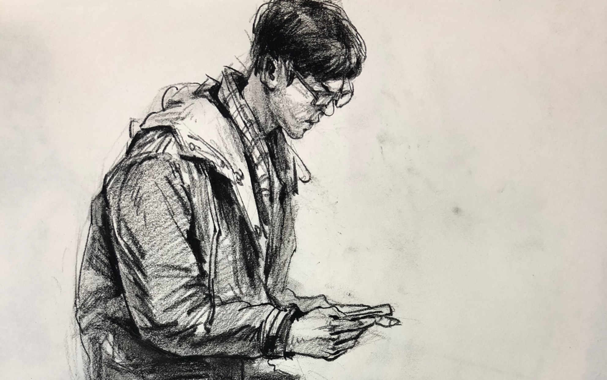 熊远毅老师单人光影速写示范