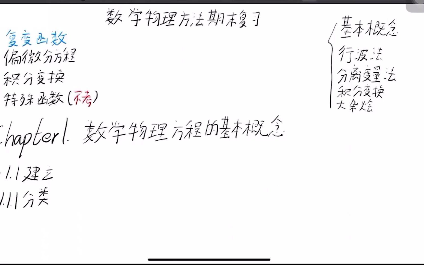 【2022秋】数学物理方法期末复习指北1/3【中国海洋大学】哔哩哔哩bilibili