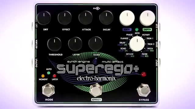 复音EHX Superego +(美产)可与吉他以及贝斯,键盘,人声,鼓等其他乐器配合使用,其基于屡获殊荣的Superego效果器的基础上的改版.哔哩哔哩...