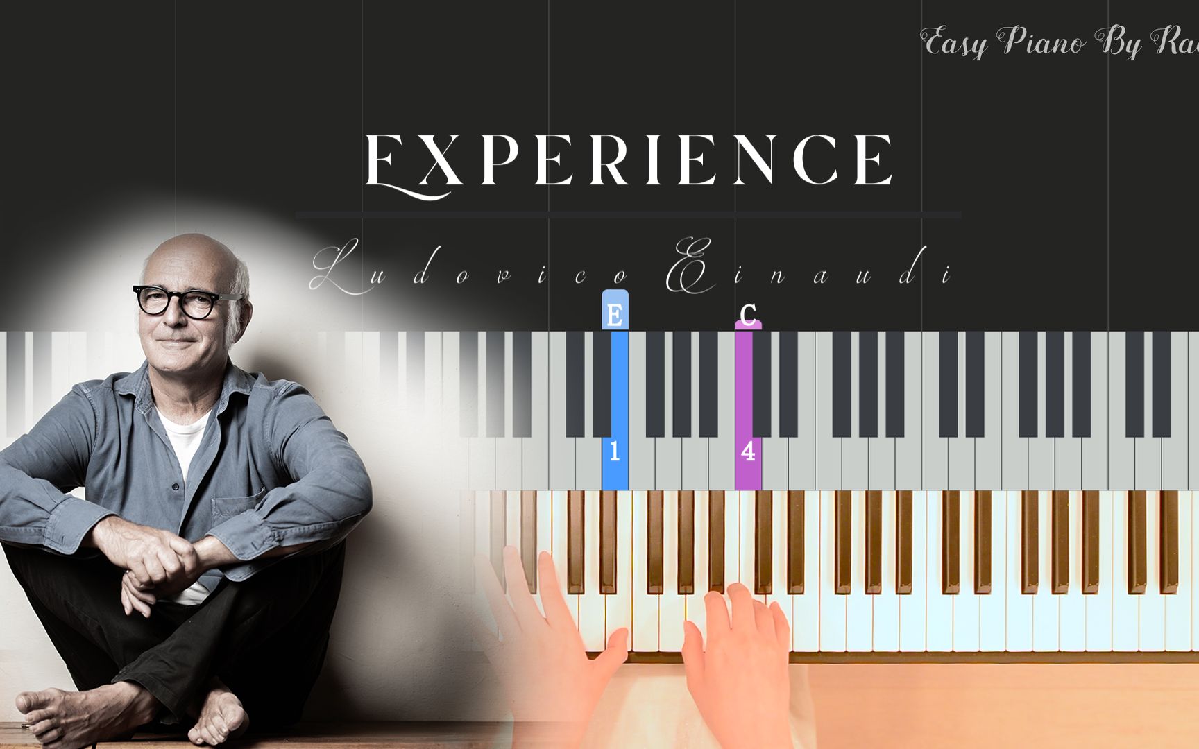 [图]《Experience》Ludovico Einaudi 带指法超简单 钢琴教程【自制】