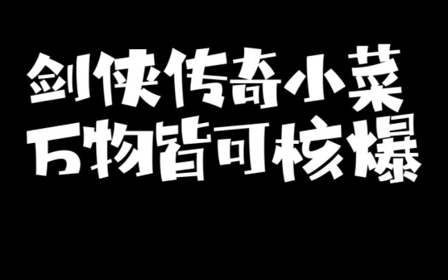 [图]卸掉所有装备的剑侠传奇小菜，伤害是什么样的