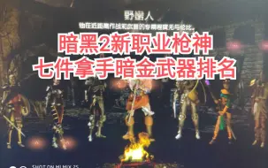 Download Video: 暗黑2一枪神米山的六大暗金武器排行