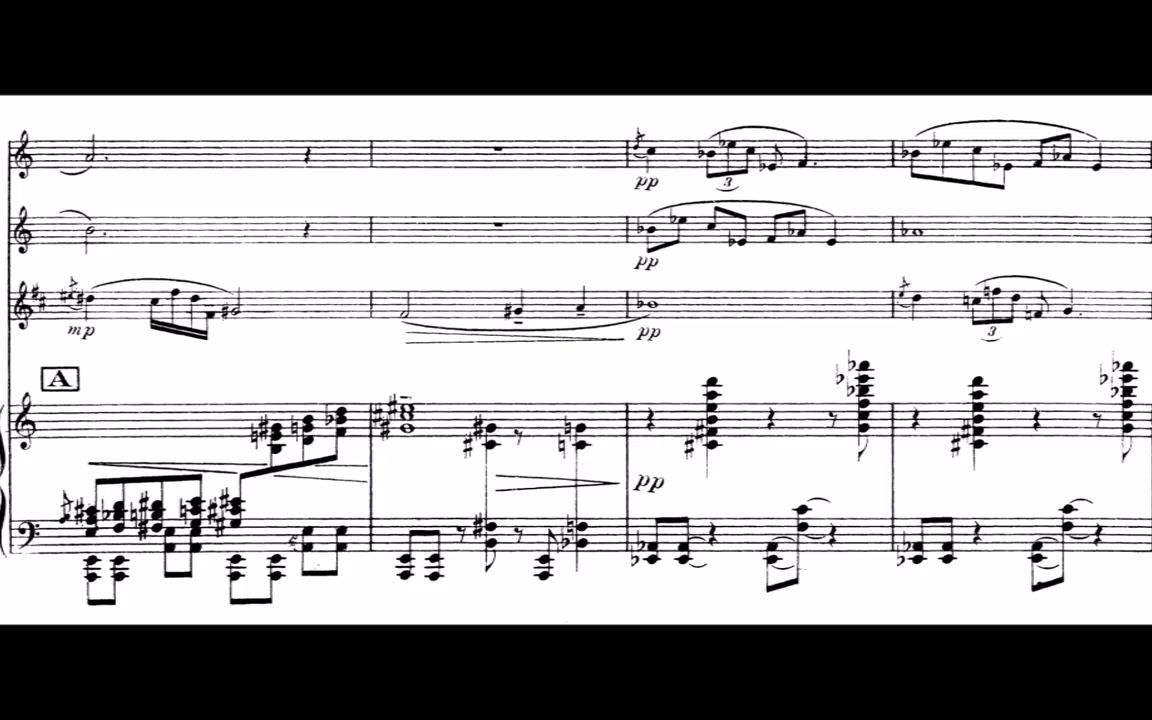 [图]Darius Milhaud (达律斯·米约): 长笛、双簧管、单簧管和钢琴的四重奏