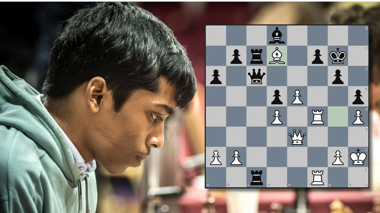 chessbase india - praggnanandhaas stunning move reminded us of