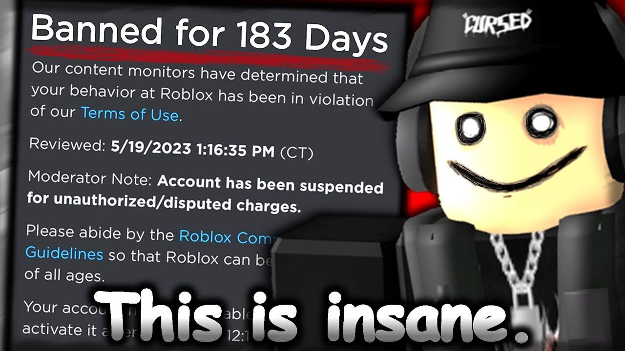 Roblox 禁令更新... 183 天 (6 个月) 禁令时间...网络游戏热门视频