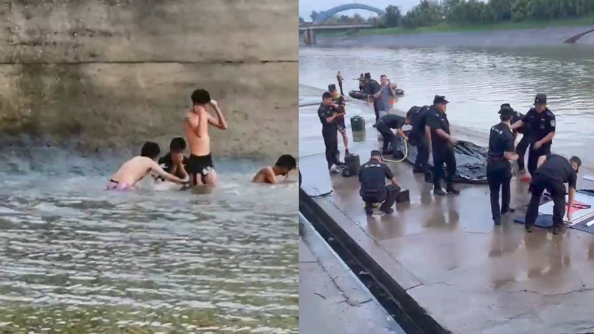 南京4名学生溺亡,知情人称为庆祝生日下河游泳,善后工作正进行哔哩哔哩bilibili