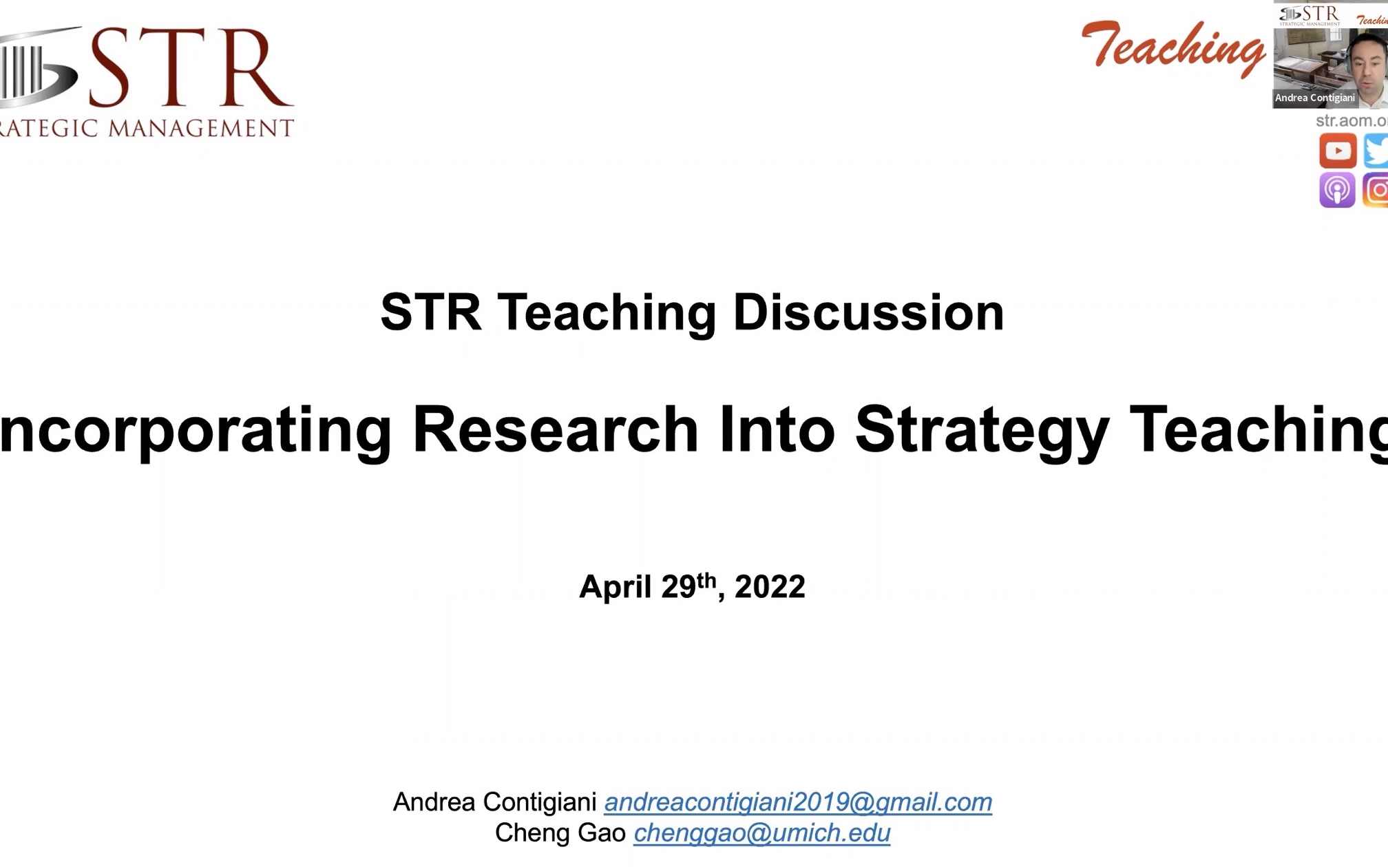 STR Virtual Symposium: Incorporating Research into Strategy Teaching哔哩哔哩bilibili