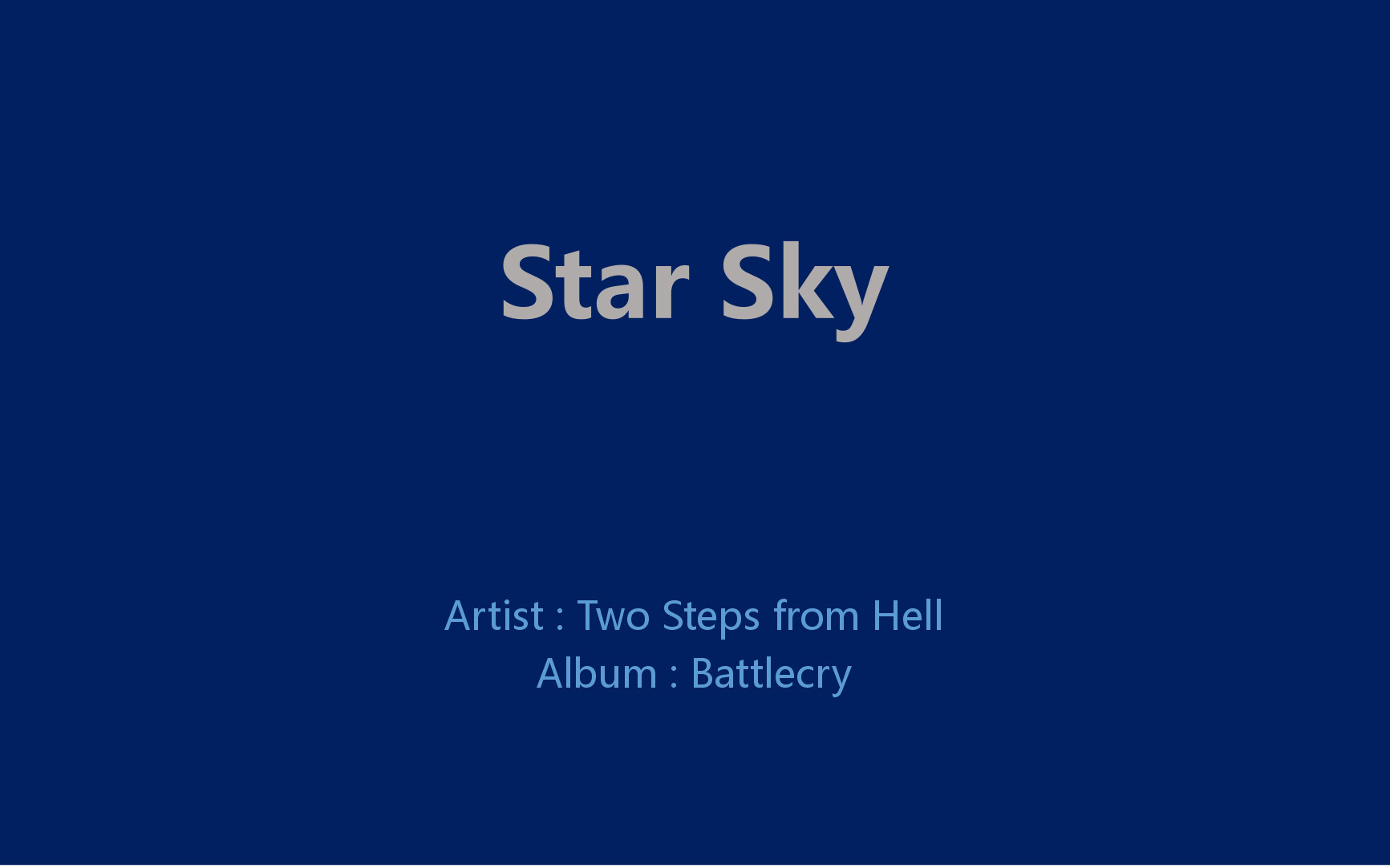 star sky