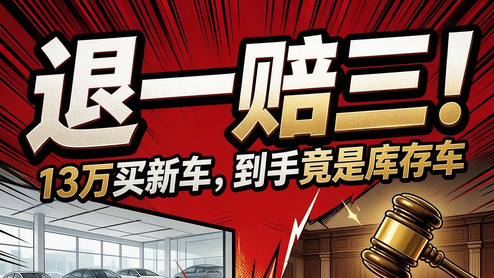 退一赔三！13万买新款车，到手是库存车