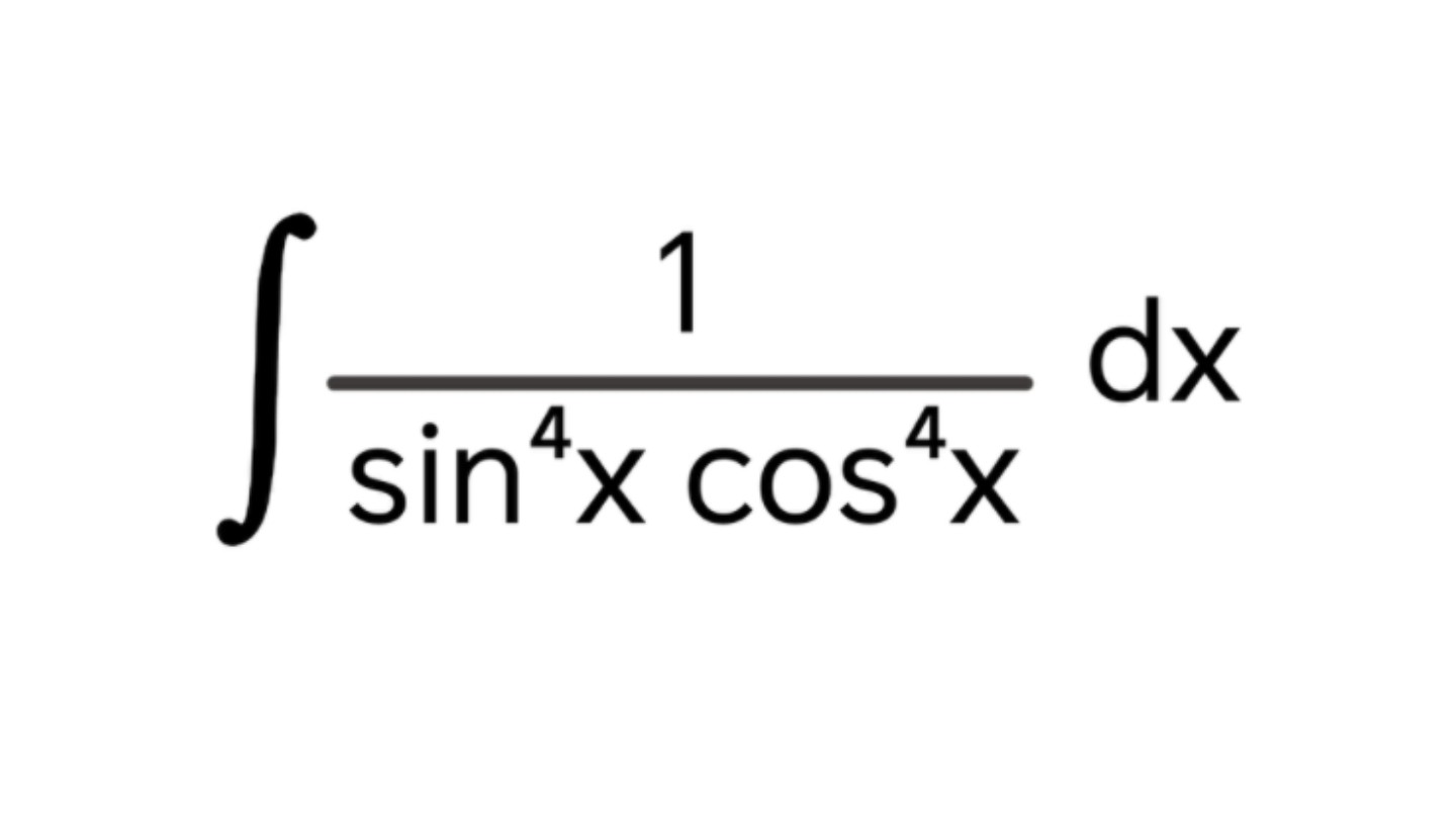 【不定积分】对sin66xcos66x分之一进行积分