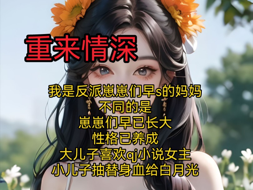 【重来情深】我是反派崽崽们早s的妈妈,不同的是,崽崽们早已长大,性格已养成,大儿子喜欢qj小说女主,小儿子抽替身血给白月光哔哩哔哩bilibili