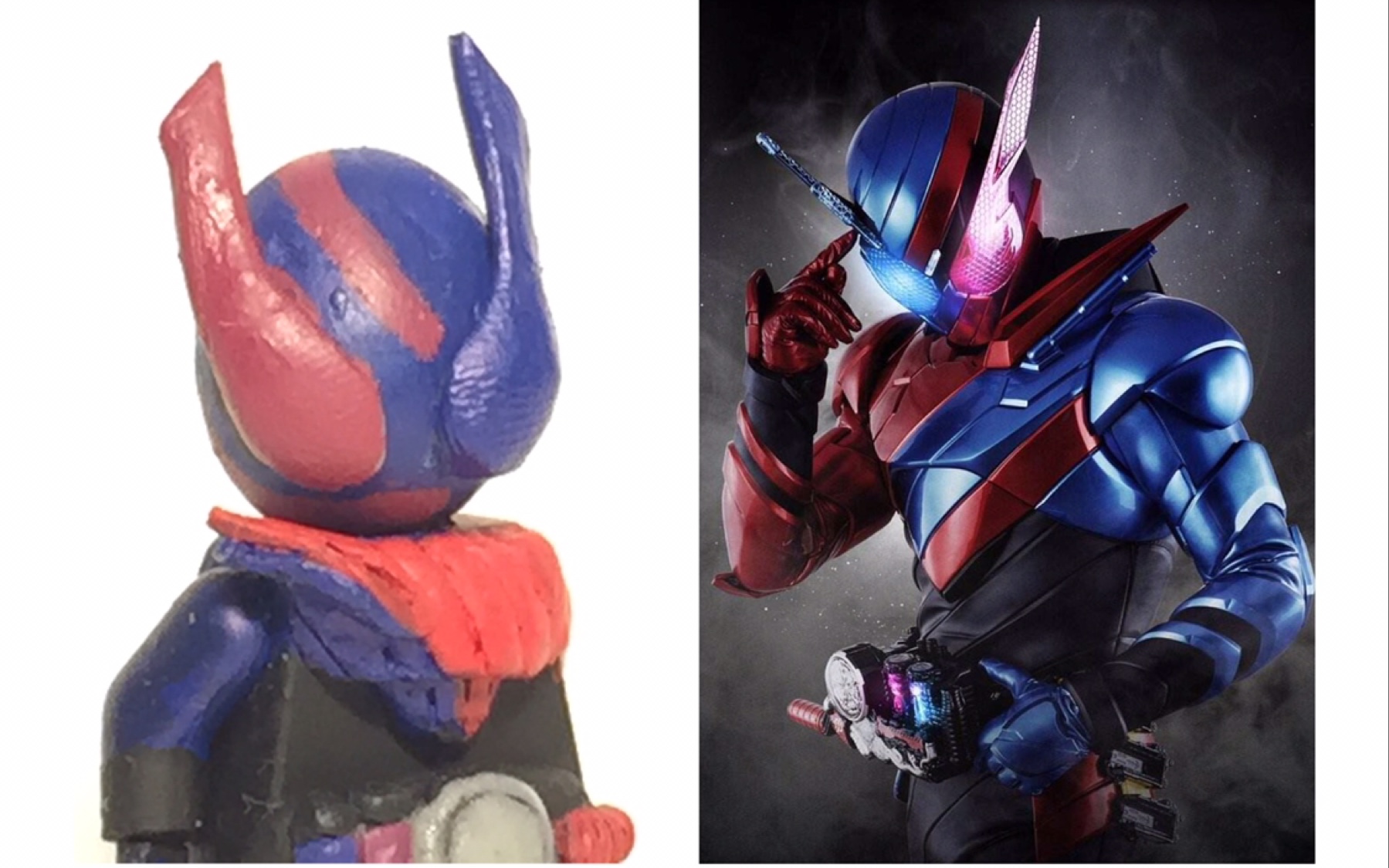 燥菊猫的动手日001自制乐高人仔假面骑士build桐生战兔兔子坦克形态