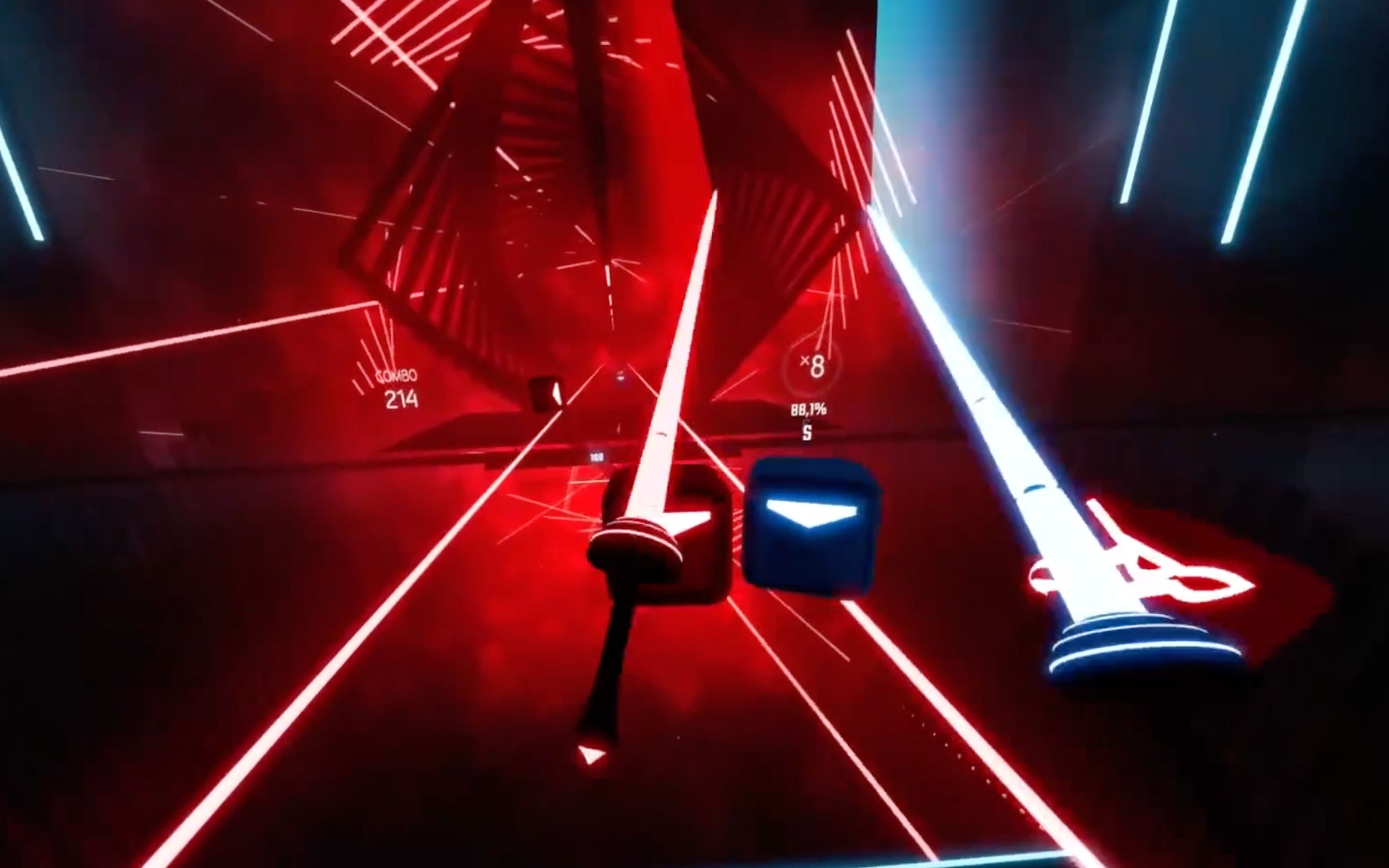 [图]节奏光剑 Beat Saber 第一视角 极致踩点 Believer