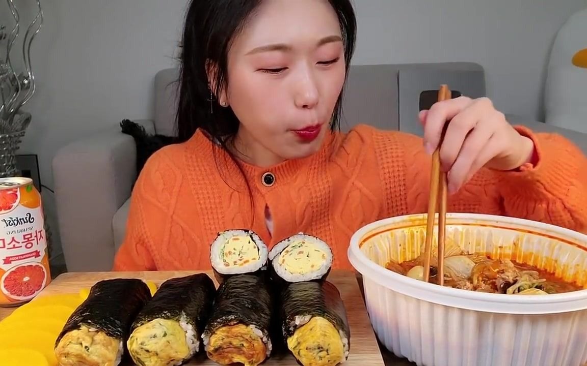 【amiami】紫菜卷麻辣烫吃播