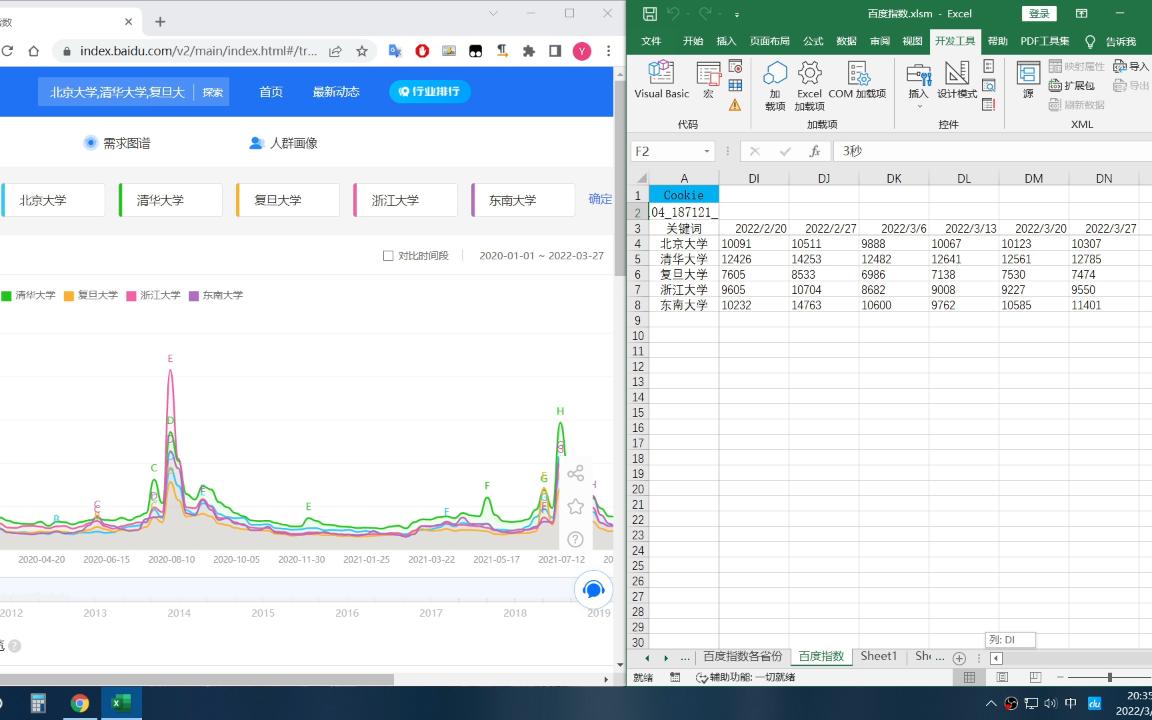 【Excel VBA】百度指数爬虫哔哩哔哩bilibili