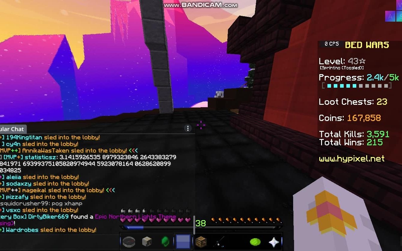 在hypixel大厅打圆周率后600位回事什么情况