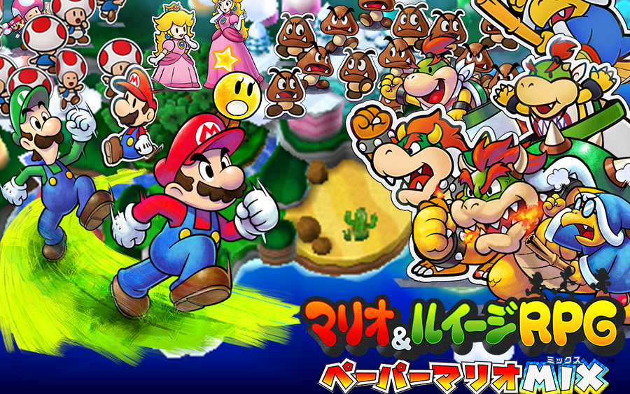 更新至p83ds游戏马里奥与路易基rpg纸片马里奥mix
