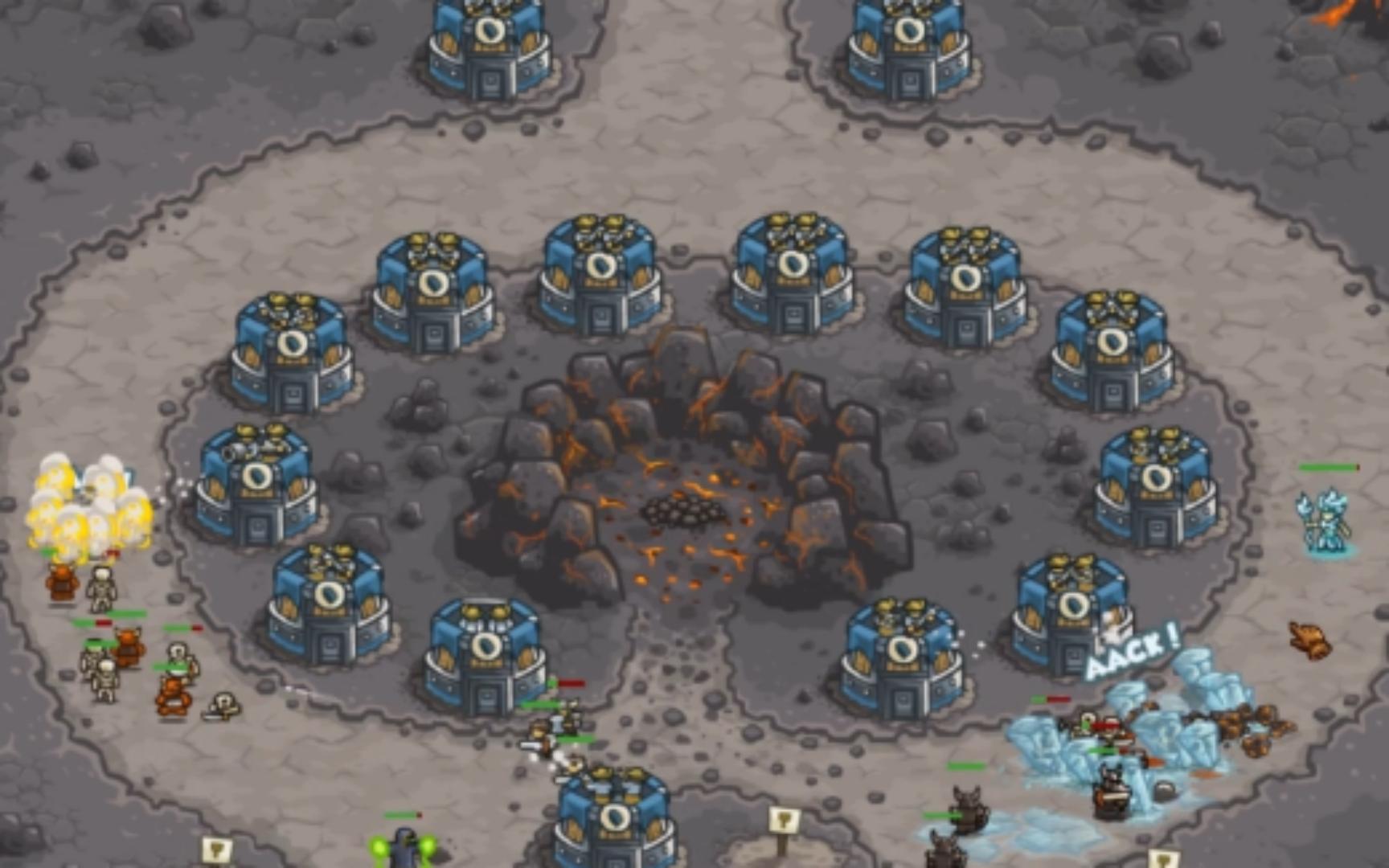 这火力就是排队挨枪子 kingdom rush 主线战役-凄凉山谷