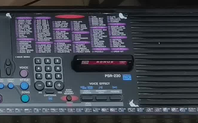 雅马哈psr-230电子琴卡带示范曲
