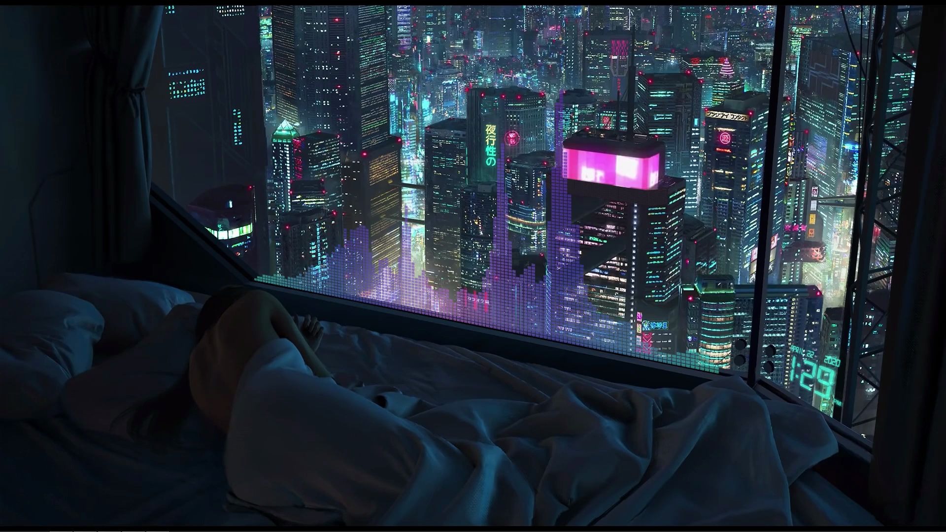 cyberpunk city