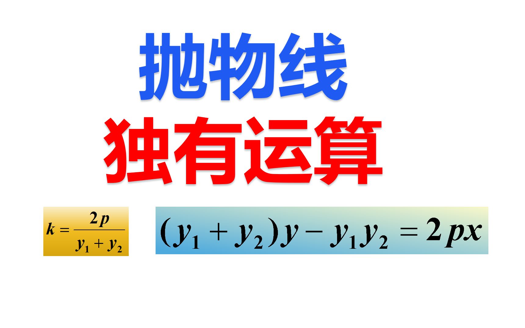 抛物线中的独有运算(过抛物线两点的直线斜率及直线方程),最后一题为极点极线在抛物线中的应用.哔哩哔哩bilibili