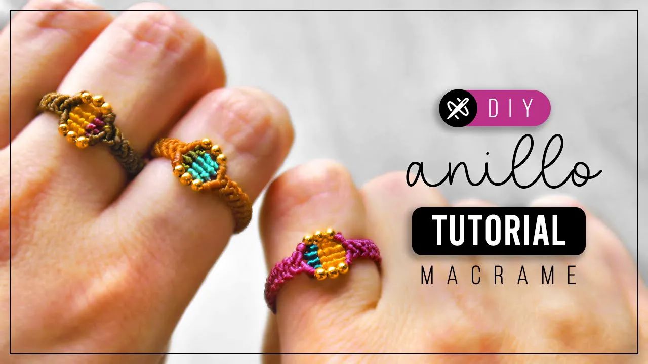 【tutoriales temuco】戒指绳编教程126