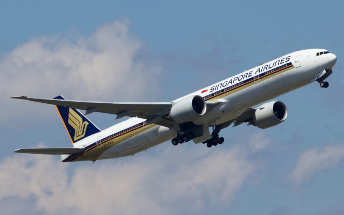 新加坡航空sq217 b777-312er 樟宜机场20r起飞_哔哩哔哩_bilibili