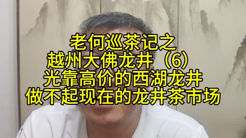 老何巡茶记之越州大佛龙井,光靠高价西湖龙井做不起现在龙井市场哔哩哔哩bilibili