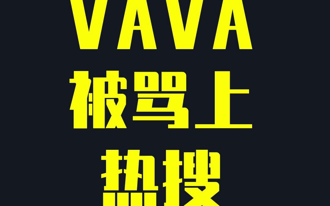 VAVA被骂上热搜哔哩哔哩bilibili