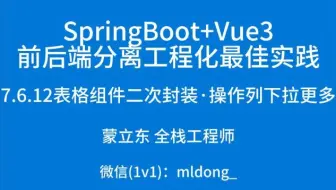 7.6.12SpringBoot+Vue3最佳实践前端篇-表格组件二次封装·操作列下拉更多