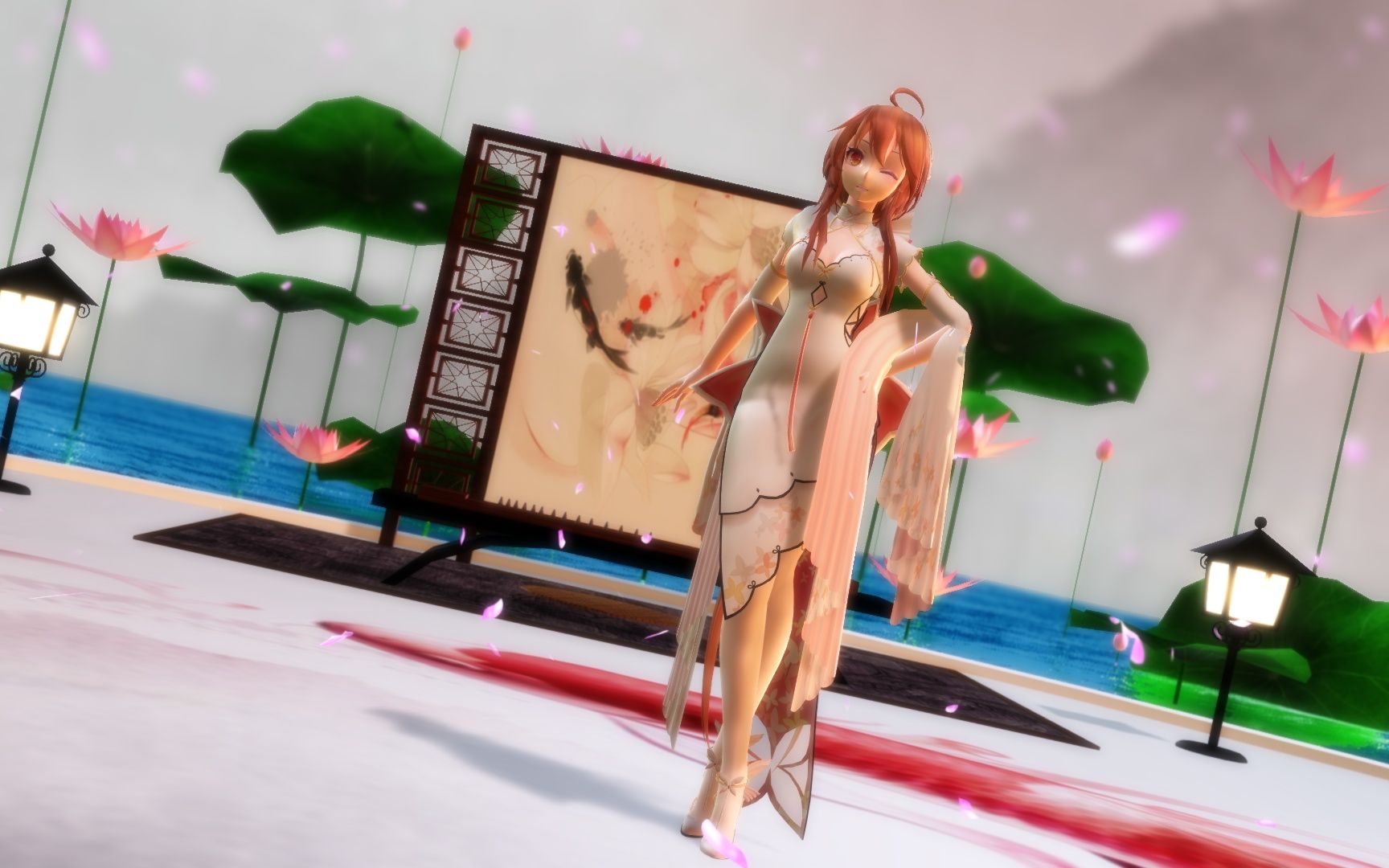 绫绫过生日啦!【乐正绫五周年生日作/ 桃花旗袍】_哔哩哔哩_bilibili