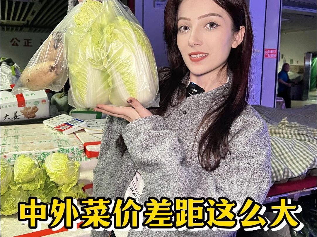 在中国市场,5块3个大萝卜,8块3个大白菜?这么便宜的吗!哔哩哔哩bilibili