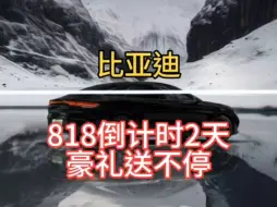 Descargar video: 比亚迪BYD818乾元新景全民购车节倒计时两天~