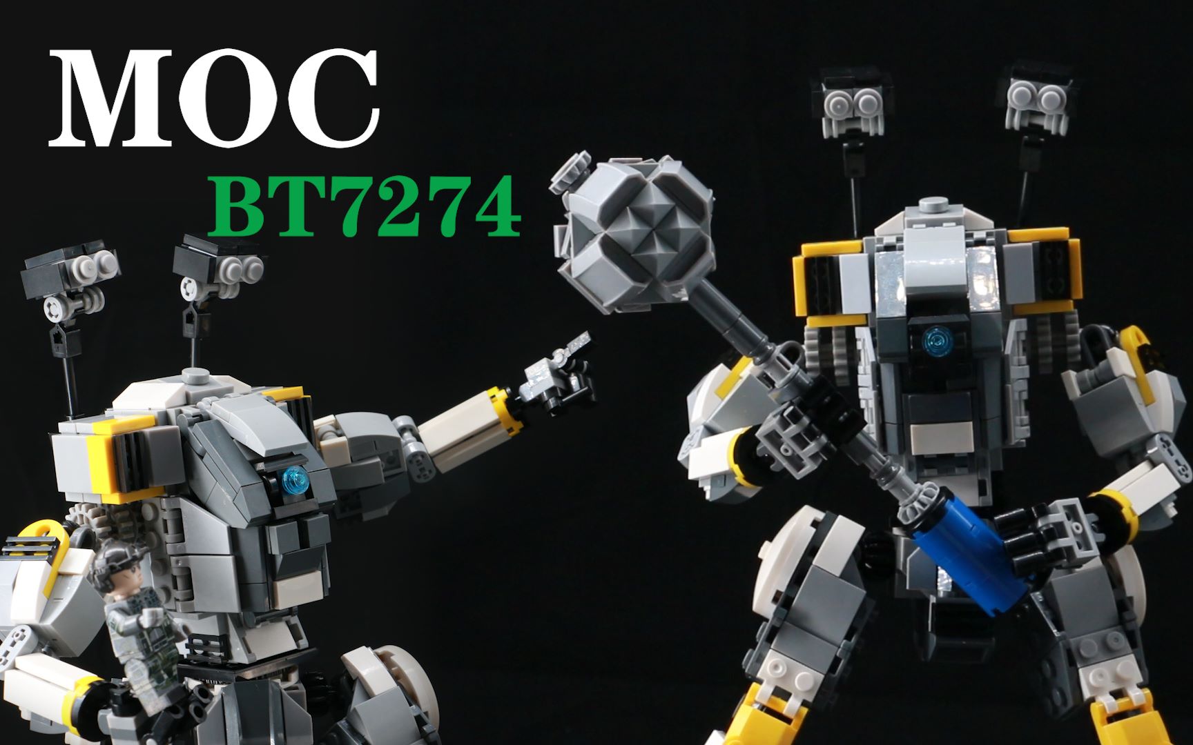 活动作品及嘉moc可开仓还原泰坦陨落2中的bt7274柒彩积木创意工坊国产