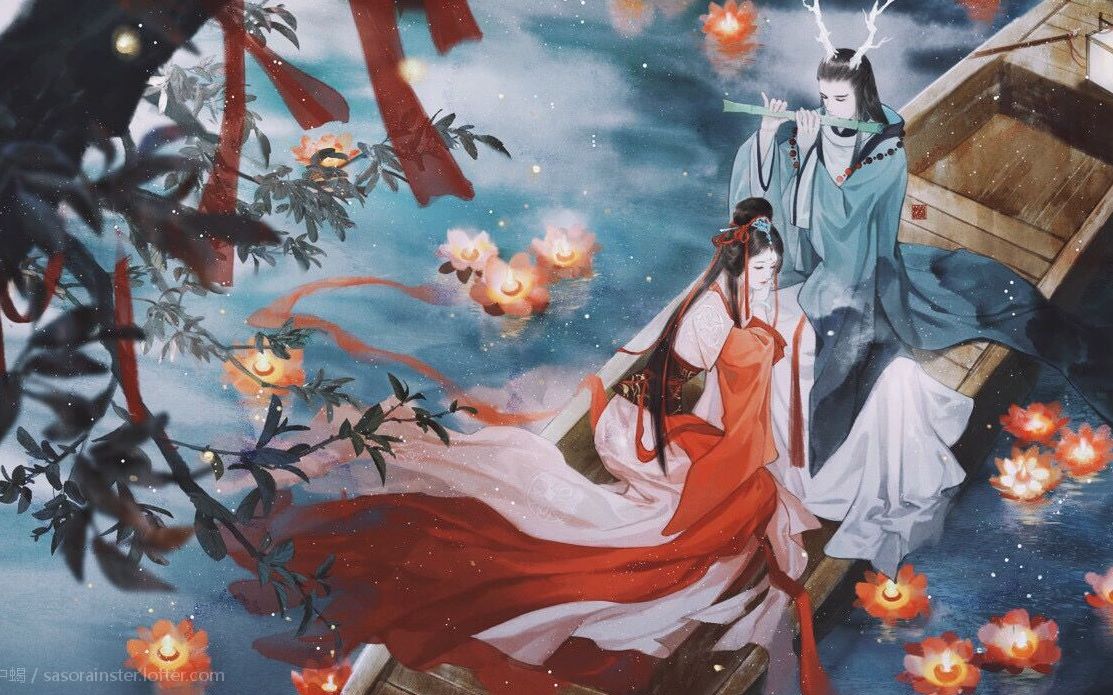 一首歌的板绘上古情歌夫诸x女魃