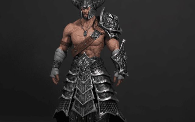 zbrush游戏建模之英雄联盟蛮王胸像建模