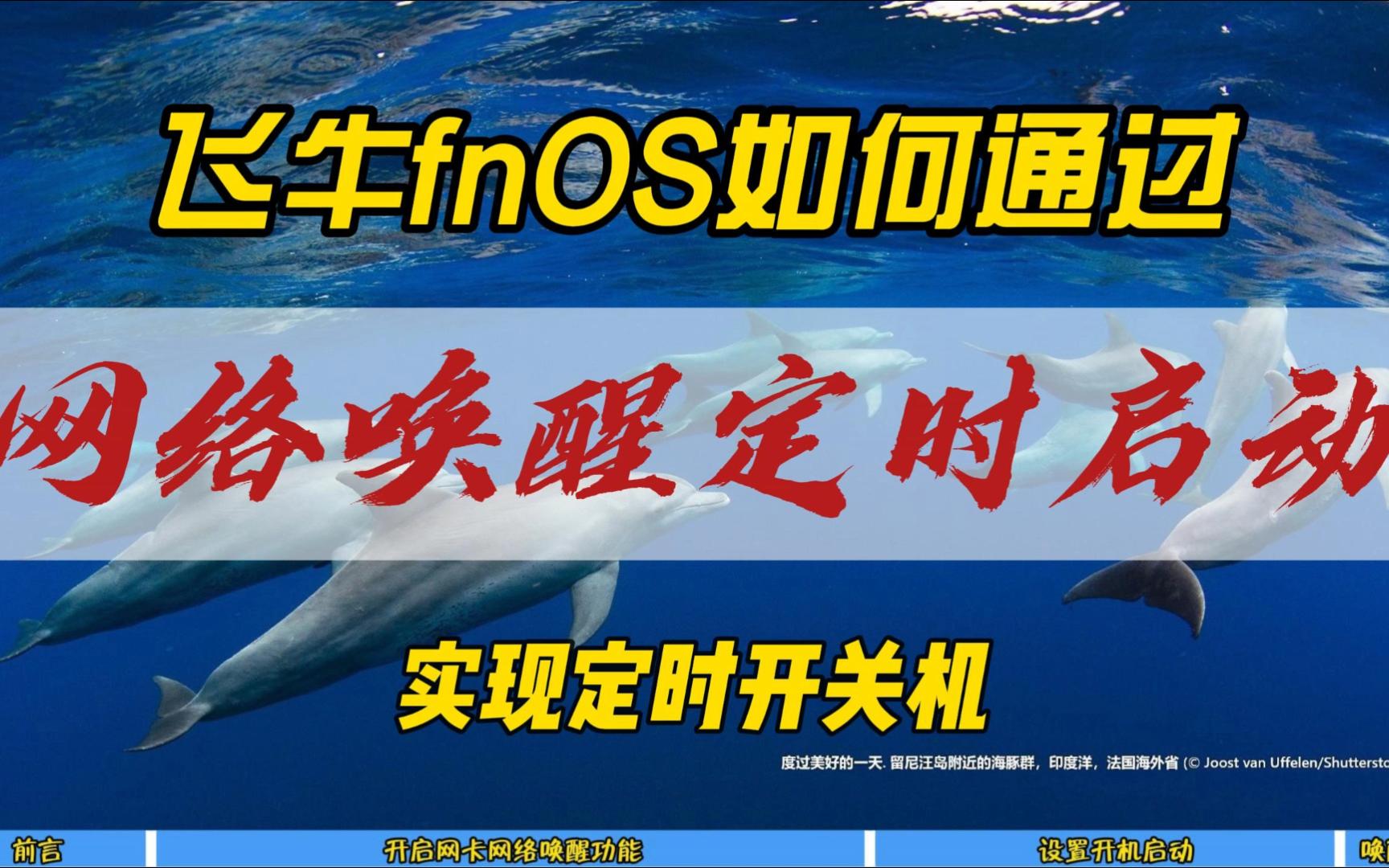 飞牛fnOS如何通过网络唤醒定时启动,实现定时开关机~哔哩哔哩bilibili