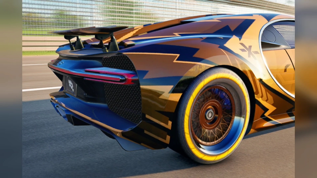 巅峰极速布加迪曼巴黑金涂装!