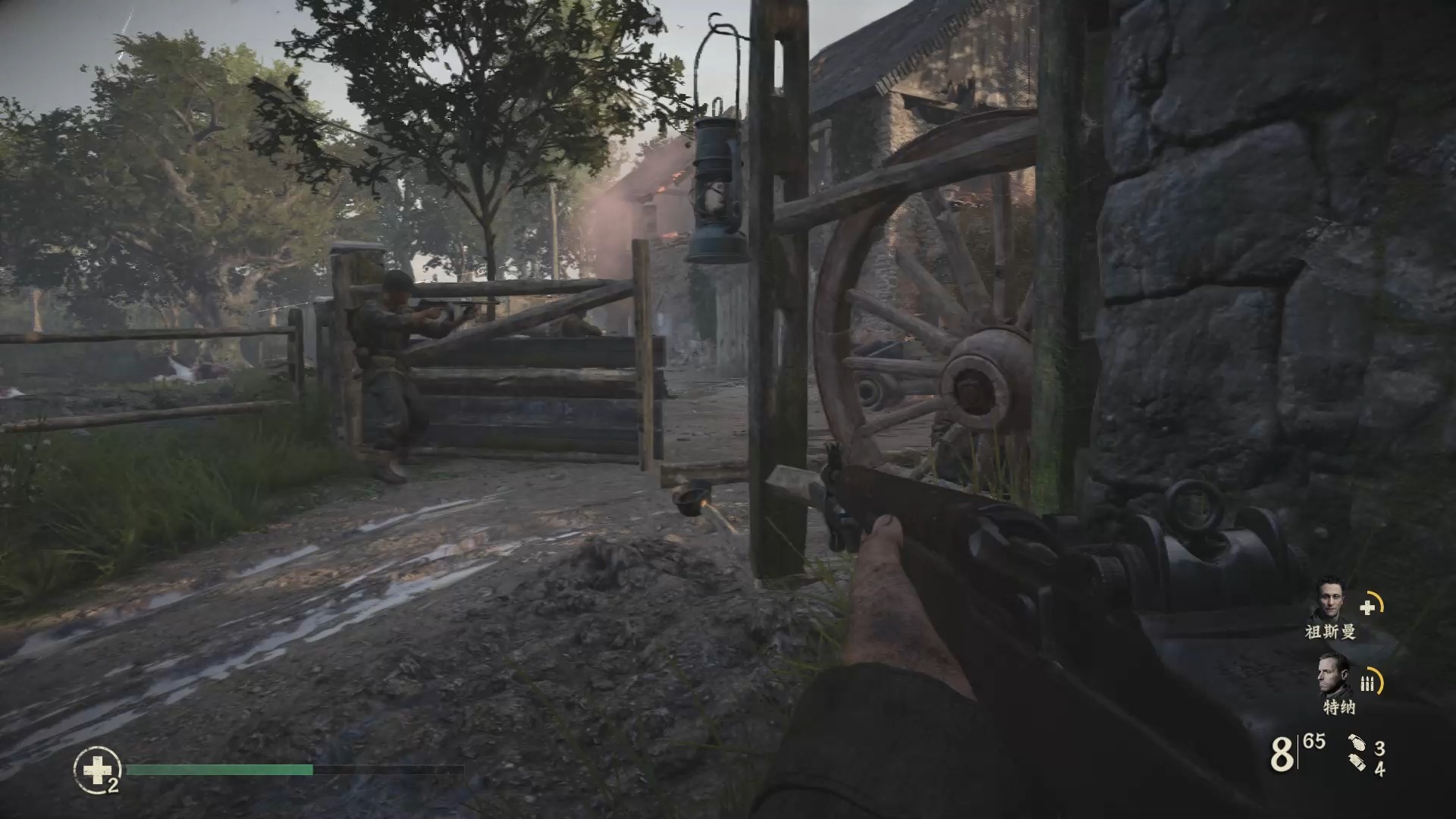 使命召唤二战,老兵难度p2眼镜蛇行动