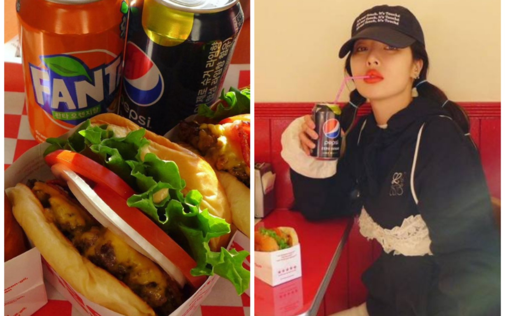 【金泫雅】原来明星也爱吃可乐和汉堡,关键是还不胖太气人了_哔哩哔哩