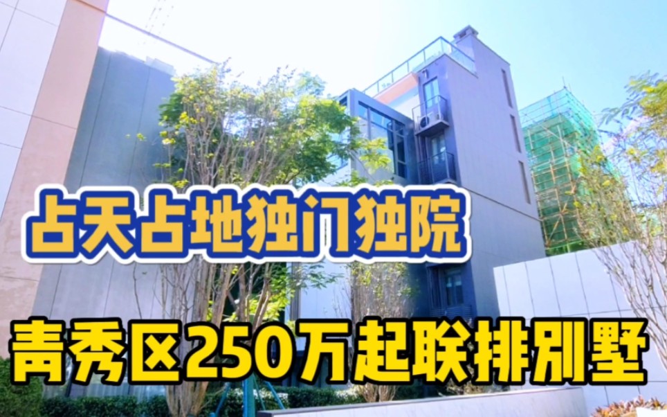 南宁青秀区250万就得一栋联排别墅,占天占地独门独院有露台花园哔哩哔哩bilibili