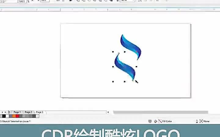 【CDR新手培训】CDR怎么绘制酷炫LOGO cdr怎么样复制并水平移动哔哩哔哩bilibili