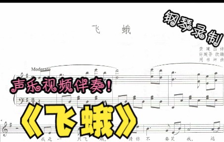 [图]声乐作品视频伴奏-飞蛾（G调）