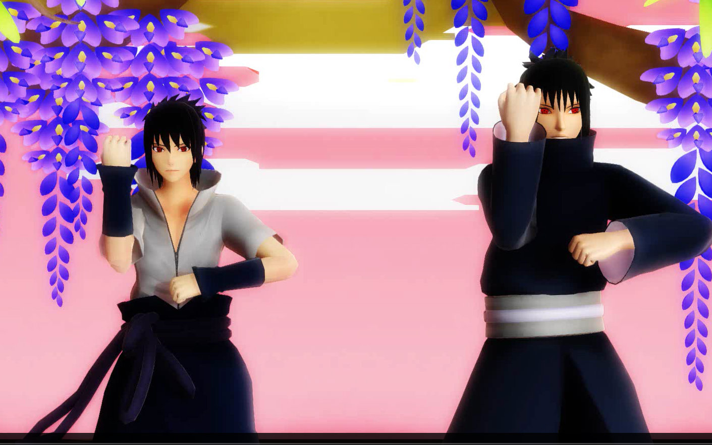 mmd佐助和泉奈的darkhorse