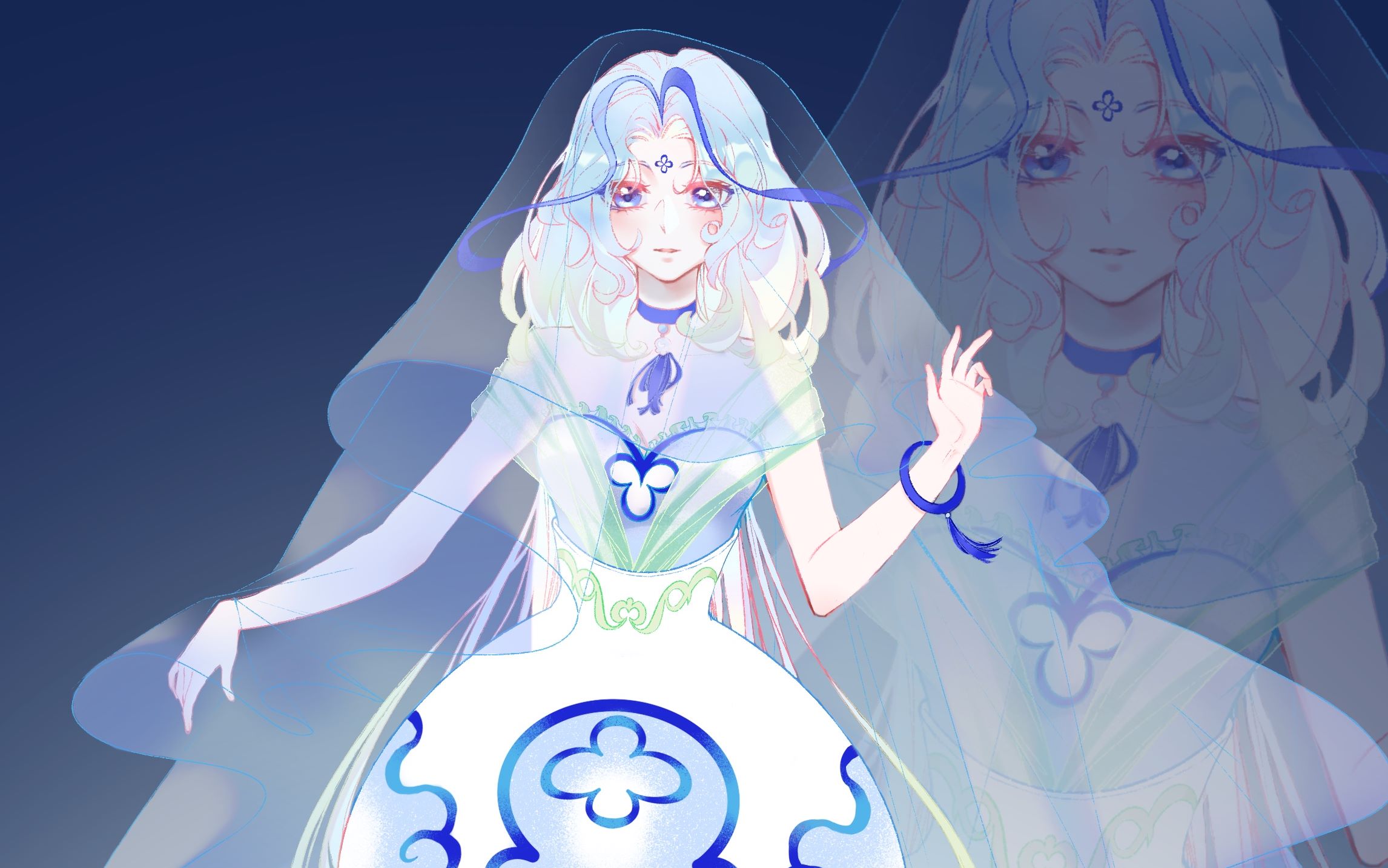 【procreate】人设--月光水母