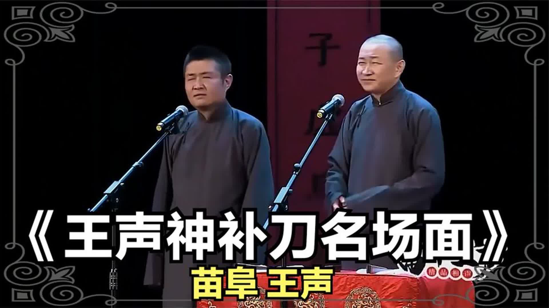 爆笑相声:《王声神补刀名场面》苗阜 王声