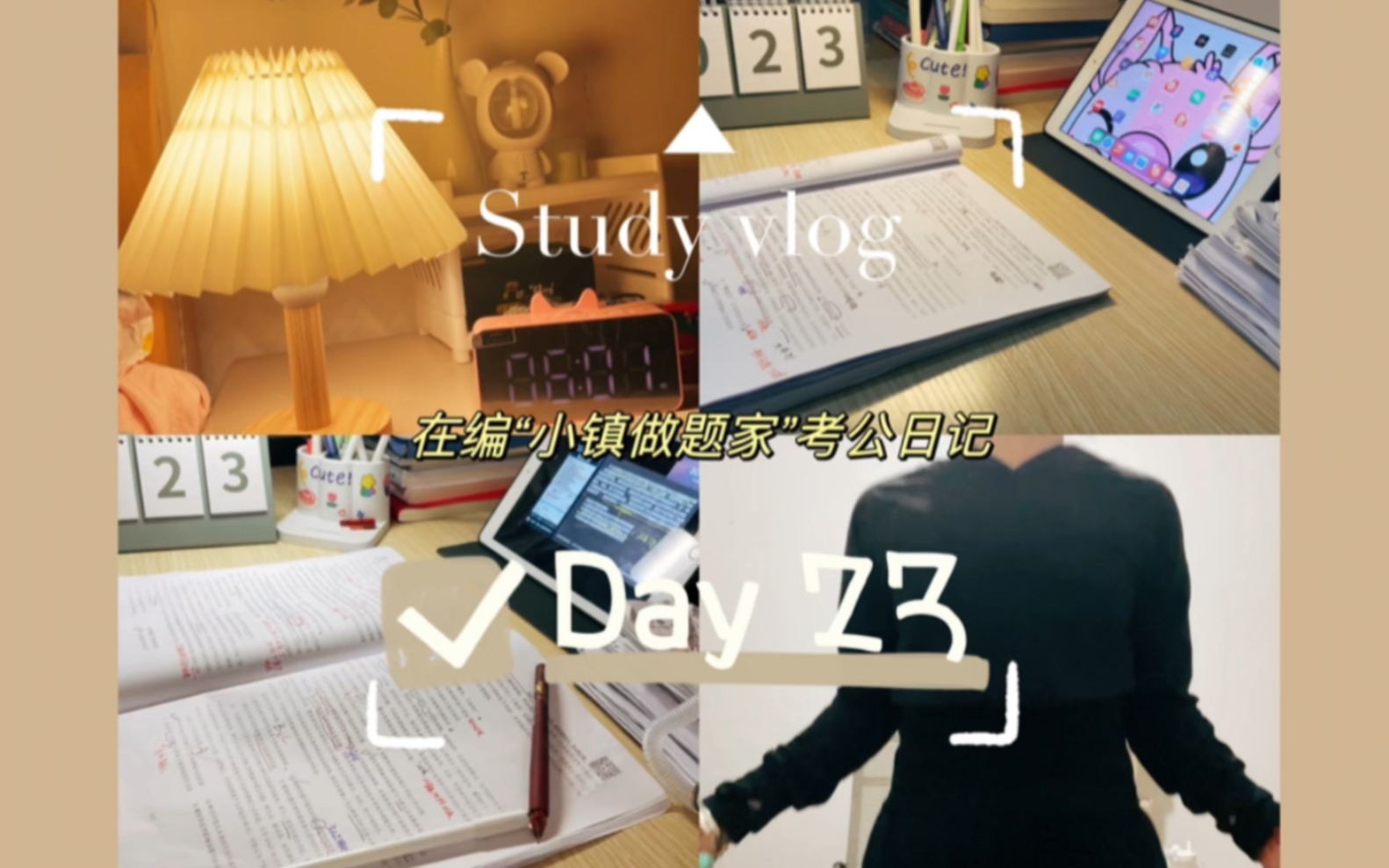 学习Vlog|异地事业编考公日记|day23哔哩哔哩bilibili