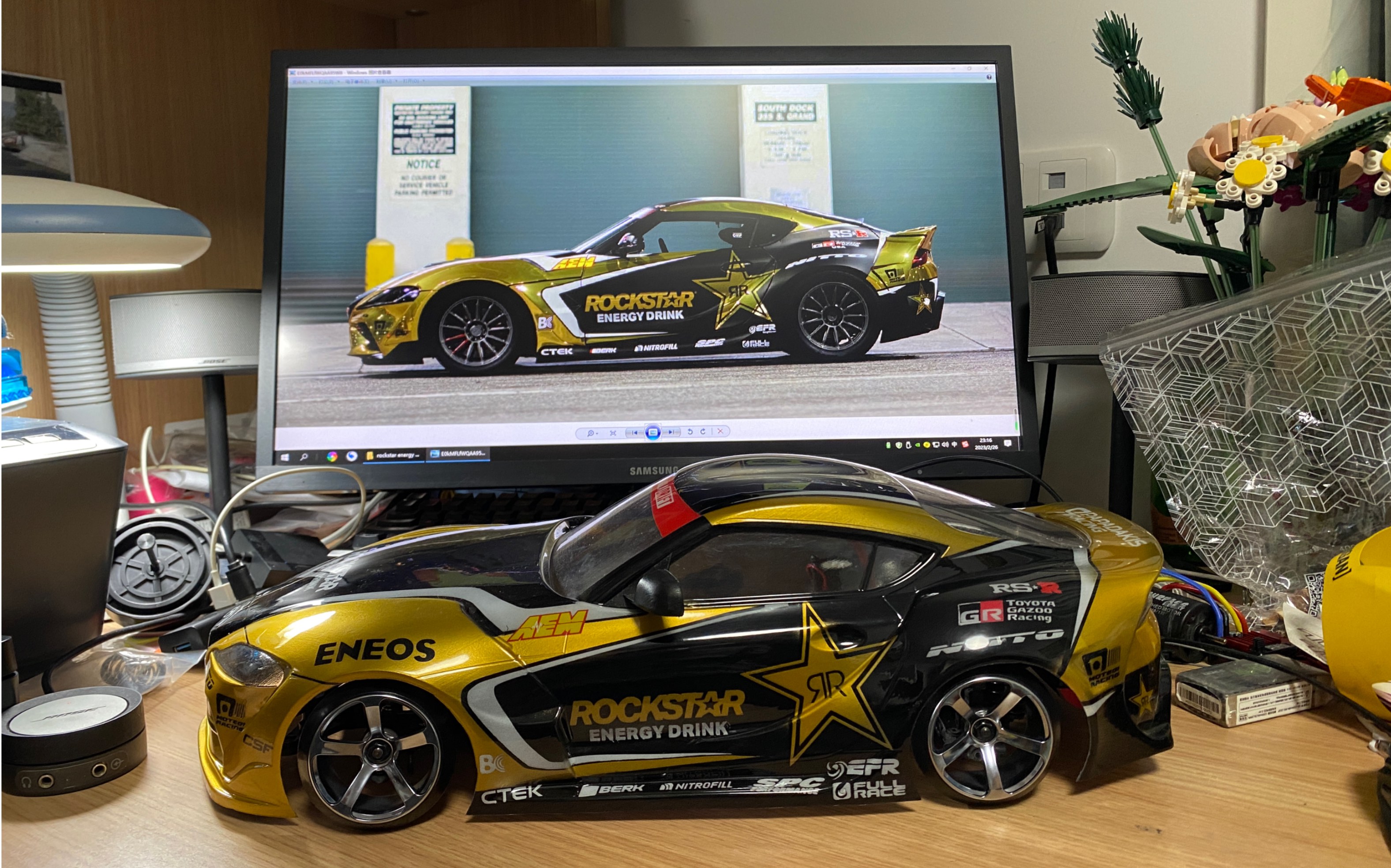 全內噴a90 supra車殼介紹 2021漂移方程式冠軍車 rockstar energy