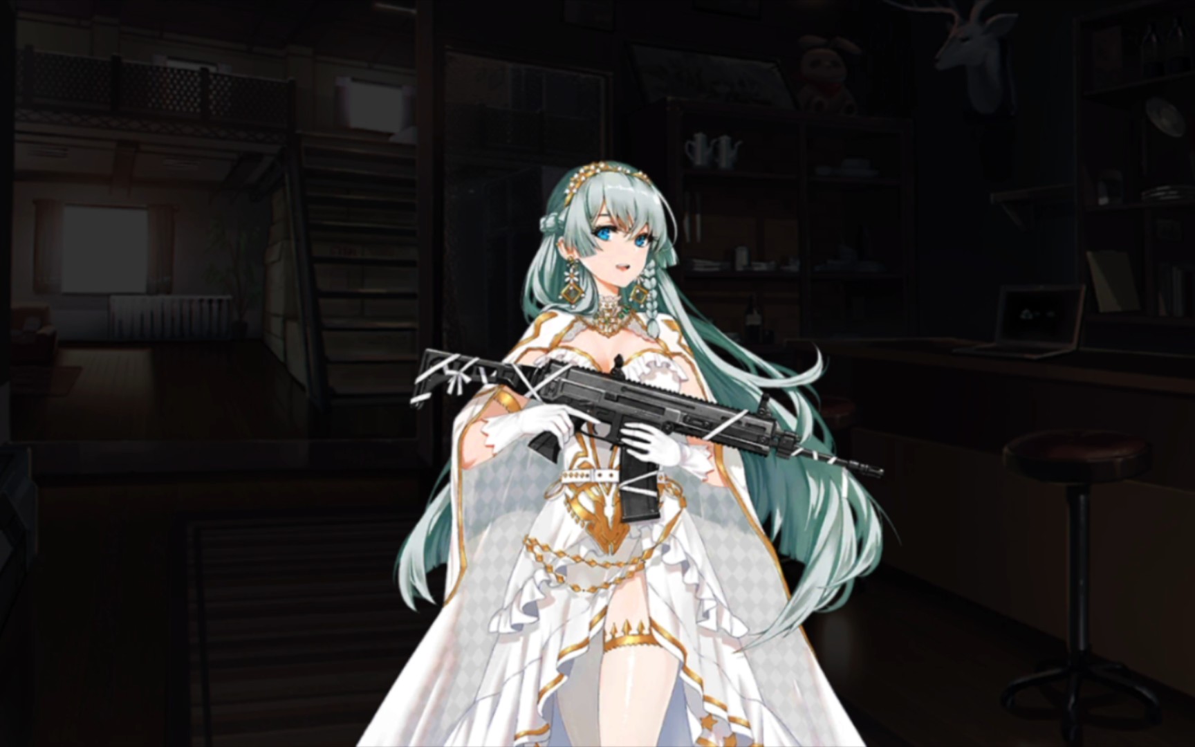 【台服少女前线】cz-805皮肤 金色回忆